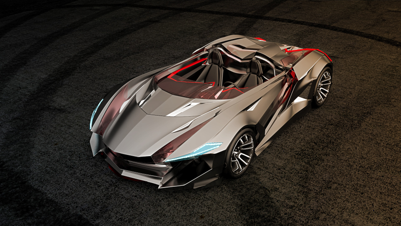 Illustration for article titled This awesome roadster should be the new Batmobile